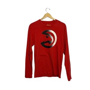 Fanatics Atlanta Hawks Men’s red logo long sleeve t-shirt